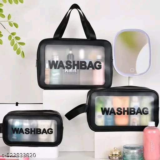 Combo wash bag black
