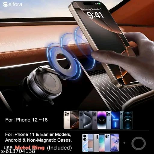 360° Vaccum Magnetic Phones Holder