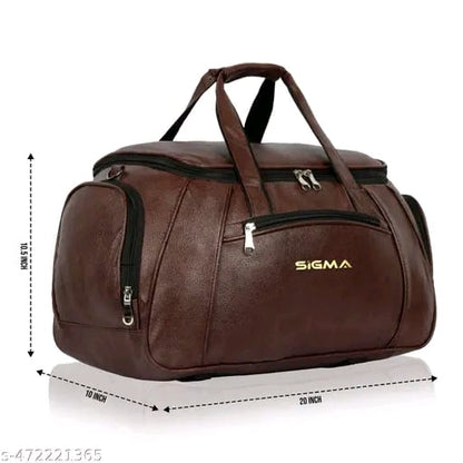 Sigma Brown 20 inch Travel Duffle Luggage Bag For Men and Women