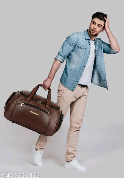 Sigma Brown 20 inch Travel Duffle Luggage Bag For Men and Women