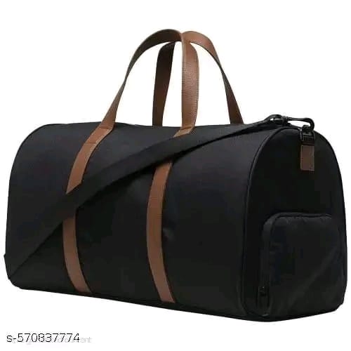 Premium Black duffle bags with saprate shoe compartment for Travel and Gym