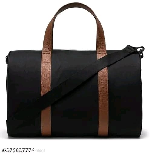 Premium Black duffle bags with saprate shoe compartment for Travel and Gym