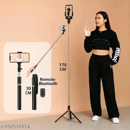Selfie Stick R1-L (Large) with Wireless Remote and Tripod Stand