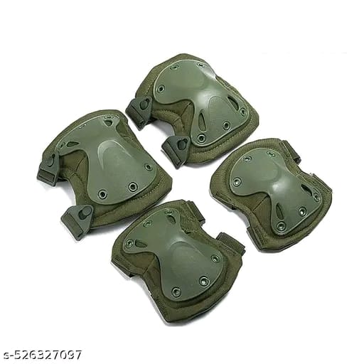 Tactical Knee and Elbow Pads - Professional Protective Pad Army Combat Outdoor Sports Safety Gear with Adjustable Straps