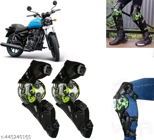 AUTO PEARL Elbow Guard, Knee Guard Free Black (Pack of 4)