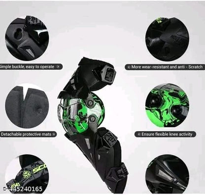 AUTO PEARL Elbow Guard, Knee Guard Free Black (Pack of 4)