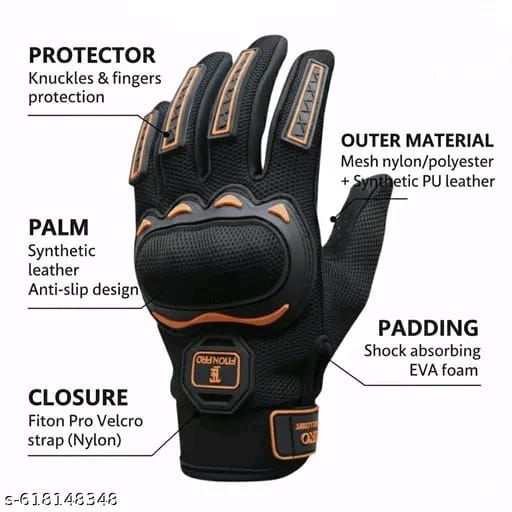 AL DANAH By Fiton pro Branding Bike Riding Glovs