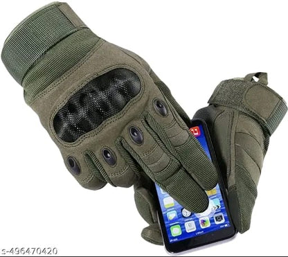 Racing Equipment Motorcycle Riding Biker Driving Gloves (Green)