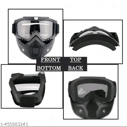 Otoroys Motorcycle Helmet Riding Goggles Glasses With Removable Face Mask