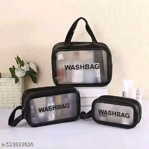 Combo wash bag black