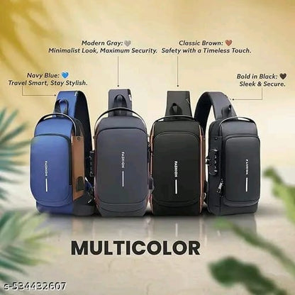 Sling Bag For Men Women, Anti-Theft Fashion Chest Bag
