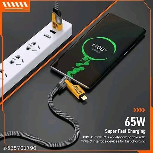 Flat Braided 4 in 1 USB C Fast
