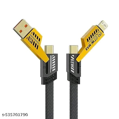 Flat Braided 4 in 1 USB C Fast