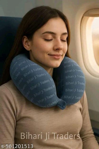 Rover Microfiber Travel Neck Pillow for Airplane, Car & Office - Soft